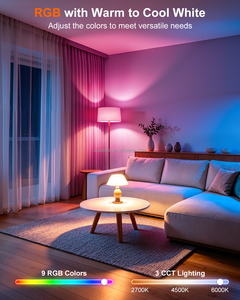DUSKTEC نوعية جيدة الذكية مصباح ملون الملونة الدافئة ضوء لمبة نموذج Led لمبات الديكور - Product Image 3