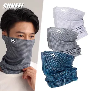 Sunfei Bedrukt Naadloze Buisvormige Bandana Multifunctionele Hoofddoek Sport Elastische Nek Gaiter Custom Design Bandana