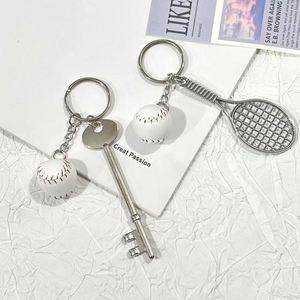 2cm Baseball Keychain <b>Key</b> <b>Ring</b> Bag Pendant Wholesale Casual Sports Street Trends Racket-<b>Key</b> Pattern European American Craft - Product Image 1