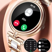 Nouvelle montre connectée pour femme AK62, double bracelet, appels Bluetooth, moniteur de fréquence cardiaque, moniteur de pression artérielle, montre connectée pour femme