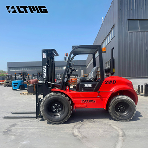 LTMG Articulado 4WD 4*4 neumáticos todoterreno contenedor elevador de horquilla 2ton 2.5ton <span class=keywords><strong>3ton</strong></span> 3.5ton carretilla elevadora para terrenos difíciles con cambio lateral - Product Image 5