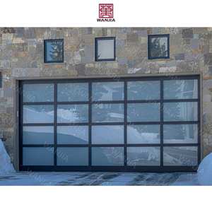 انجيا للماء باب ألمونيوم للمنزل الخارجي باب زجاجي للمرآب العزل باب المرآب - Product Image 3