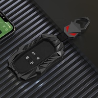 Coque légère de couverture de cas de clé à distance de voiture de silicone d'alliage de Zinc de promotion de vente pour la couverture de clé de Renault Koleos