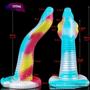 YOCY Dildo Grande y Largo con Forma de Cobra Realista, Pene Gigante con Textura de Serpiente, Juguete Sexual de Silicona Suave para Mujeres y Hombres - Product Image 5