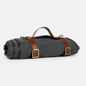 Custom outdoor camping <b>blanket</b> holder, PU leather yoga mat carrying strap, portable <b>picnic</b> rug storage strap - Product Image 2