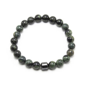 8mm Kambaba Jasper et Bracelet <span class=keywords><strong>Hématite</strong></span> Magnétique <span class=keywords><strong>L</strong></span>'énergie de Guérison <span class=keywords><strong>Pierre</strong></span> Gemme Perles Bracelet - Product Image 6