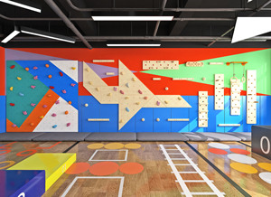 Çocuklar İçin Kapalı Oyun Alanı Ekipmanları, Fiberglas Malzemeden Eğitici Amaçlı Kaya Tırmanma Duvarı - Product Image 6