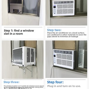Unidad de Ventana Pequeña 1.5, Grande 1, Aire Acondicionado Portátil de Enfriamiento, Sin Instalación, Todo en Uno, R410a - Product Image 3