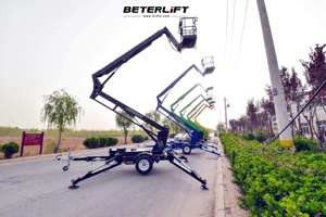 10m 16m 18m 24m Schlepptau hinter dem Anhänger montierter Ausleger lift Teleskop-Spider-Man-Lift für den Bau wartungs baum - Product Image 2