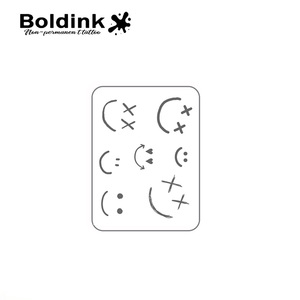 <span class=keywords><strong>Tatuaje</strong></span> semipermanente de tinta Jagua de Boldink, personalizado, divertido, con cara sonriente, ojo <span class=keywords><strong>feliz</strong></span>, arte corporal, resistente al agua, de larga duración, 2 semanas, tinta Jagua Juice. - Product Image 4