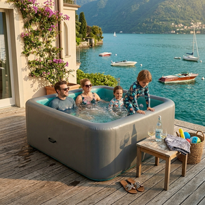 Piscines hors sol robustes, durables, gonflables, en tissu Drop Stitch, portables, taille et couleur personnalisées pour enfants et adultes, utilisation en extérieur - Product Image 1