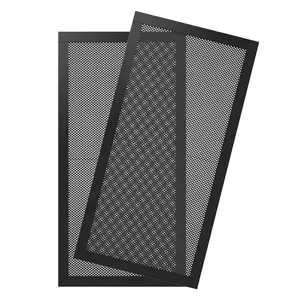 Perforated plastic mesh screen for speaker grille/black PVC speaker grill