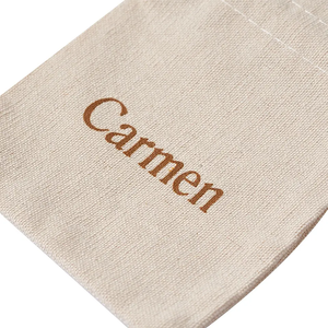 חם מכירה עגול התחתון קוסמטיקה מתנה pouch ידידותי לסביבה שרוך כותנה בד כותנה עם דפוס קריקטורה - Product Image 2