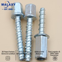 MALAXY Özelleştirilebilir Karbon Çelik Elektro Galvanizli Beton Vidası Kendinden Kesici Ankrajlar İnşaat Mühendisliği