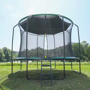 Zoshine in lega di acciaio alto rimbalzo trampolino grande salto tappetino adatto sopra 3 anni trampolino con tenda da giardino - Product Image 2