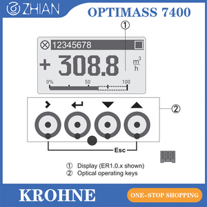 Convertisseur KROHNE D Allemagne MFC 400, capteur OPTIMASS 7000, débitmètre massique Coriolis OPTIMASS 7400 - Product Image 4