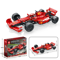 1: 8 F1 STATIC EDITION City Technical Formula Super Racing Sport Cars Model Building Blocks Bricks Toys Gifts Sets (928PCS)