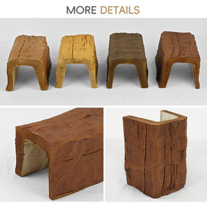 Auuan impermeable PU vigas de <span class=keywords><strong>madera</strong></span> de imitación de poliuretano <span class=keywords><strong>viga</strong></span> de techo de <span class=keywords><strong>madera</strong></span> Artificial construcción decoración de techo Interior - Product Image 6