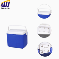 Kotak Pendingin Vaksin WANJIA WJ510-1 HDPE+PU+PE untuk Penggunaan Veteriner, Penyimpanan Dingin Medis Portabel Berinsulasi untuk Peternakan & Laboratorium