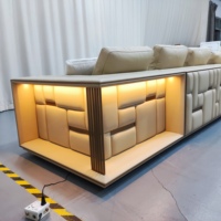Canapé d'angle en cuir véritable JM Modern 3460x1930x640mm |   Utilisation dans le salon |   Haute gamme |   Vente en gros |   Gonflable Non