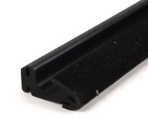 एपडीम फ्लक्ड वेवेट यू चैनल विंडो ग्लास बाहर के मौसम को आकार विंडशील्ड धूल ध्वनि वाटरप्रूफ सील रबर स्ट्रिप - Product Image 6