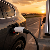 Nouvel adaptateur de charge pour véhicules électriques IP65 portable de niveau 2 60A 250V NACS vers J1772 pour Nissan Leaf Mitsubishi Outlander Tesla