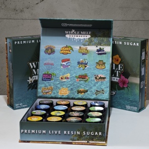 Nhiệt đới kẹo Gelato Ốc Đảo phiên bản 1oz nhựa chiết xuất trong rỗng lọ thủy tinh với 16 hương vị bán buôn hộp và nắp - Product Image 2