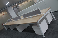 Poste de travail modulaire pour bureau, table de personnel en open space pour 2, 4 ou 6 personnes, idéal pour les projets de coworking commercial