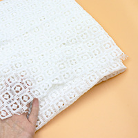 Dentelle en coton soluble dans l'eau personnalisée, accessoires textiles pour enfants, broderie informatique à code-barres, dentelle creuse