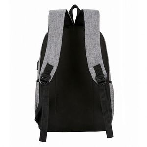 Sac à dos pour homme en nylon imperméable pour ordinateur portable avec entrée USB intelligente et protection antivol, idéal pour l'école et les voyages - Product Image 5