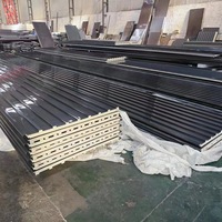 Panneaux sandwich pour toiture d'usine, isolation en polyuréthane, double couche composite, alliage d'aluminium, mur extérieur