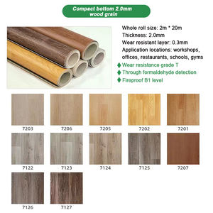 Plancher de sport en PVC à grain de bois au design moderne de l'usine à bas <span class=keywords><strong>prix</strong></span> Tapis de volley-ball badminton pour application en salle de sport - Product Image 2