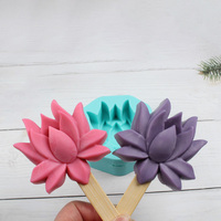 Moules à sucettes glacées florales en silicone-Crème glacée maison et friandises glacées