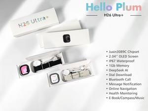 ساعة ذكية جديدة عالية الجودة هيلو بلوم H26 ألترا+ بشاشة أموليد، إصدار جديد ألترا 3 مع نظام تحديد المواقع، سلسلة 11 للرجال والنساء - Product Image 4
