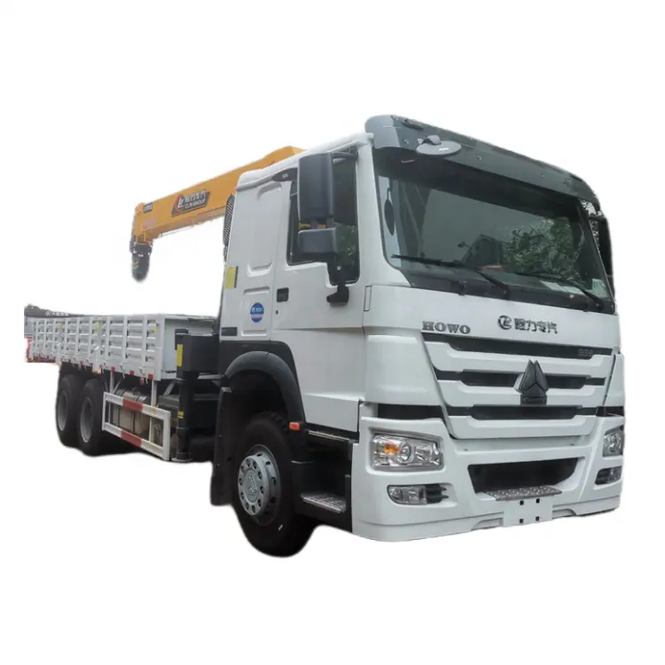Sinotruck HOWO Crane xe tải 6x4 Telescopic Boom xe tải gắn Chengli 12 tấn cần cẩu để bán