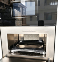Horno de Pizza Eléctrico de Doble Tubo de Alta Velocidad con Aire Caliente y Sin Ventilación, 17L de Capacidad, Pantalla Táctil, Independiente/Integrado