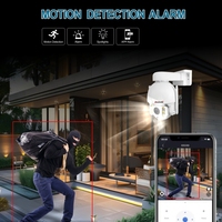 Wireless and Wired IP PTZ Camera 4K 8MP Smart WiFi Security Camera with POE Ai Human Detection 7/24 Recorder