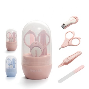 Eliter-Conjunto de manicura 4 en 1 para bebés, juego de manicura para bebés, color <span class=keywords><strong>rosa</strong></span> y azul, superventas - Product Image 1