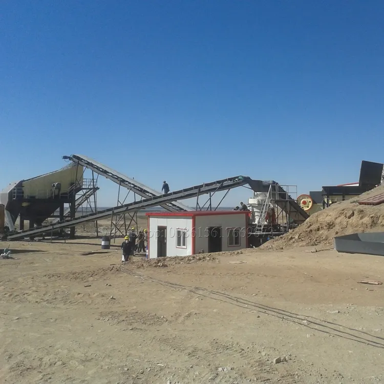 50 tph full set iron copper gold ore quartz stone crushing and screening line machine plant