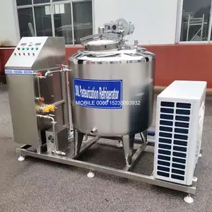 Mini unité de réservoir de machine de production de lait pasteurisée par Gelato de machine de pasteurisation instantanée avec le refroidissement