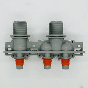 Vanne d'admission solénoïde 220V, 2 entrées, 3 sorties, pour le contrôle de l'arrivée d'eau des machines à laver - Product Image 3
