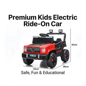 Auto Eléctrico para Niños de 4 Ruedas con Motores Dobles de 6V4Ah, Batería Recargable, Educación Temprana, Control Remoto por Teléfono, Volante, Plástico Resistente - Product Image 4