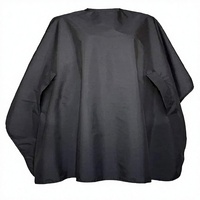 Capes de coiffure professionnelles en polyester imperméables, antistatiques et anti-adhérentes avec trou pour les bras, personnalisables avec logo, pour salons de coiffure et barbiers, vente en gros