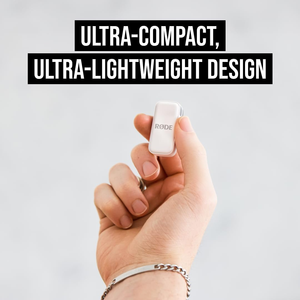 <b>Wireless</b> 2-Person Ultracompact <b>Wireless</b> Microphone <b>System</b> With USB-C Connector (2.4 GHz, White) CMOS Sensor Mirrorless <b>Camera</b> - Product Image 2