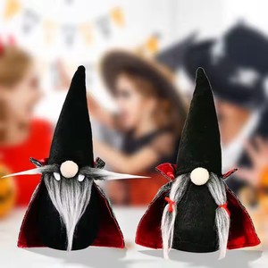 2021 nouveau Halloween figurines d'<span class=keywords><strong>action</strong></span> sans visage noir sorcière capes Halloween poupée Latex noël pâques Ramadan Diwali décorations - Product Image 3