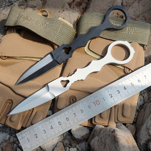 มีดดาบเหล็ก 4Cr13 สำหรับเอาตัวรอดกลางแจ้ง, มีดใบตายแบบฟูลแทงที่ดีที่สุดในโลก, มีดฉุกเฉินสำหรับปีนเขาและหั่นเนื้อ - Product Image 3