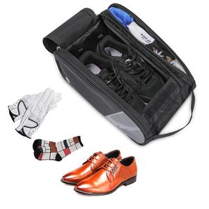 Toptan özel nefes spor spor futbol basketbol spor ayakkabı taşıma torbaları Golf ayakkabısı Tote fermuarlı çanta - Product Image 3