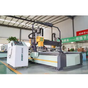 Factory direct sale wooden door panel cnc four side saw cutting cnc wood carving machine for wood mdf