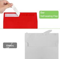 Dompet kertas segel otomatis A7 merah cetak kustom amplop uang India daur ulang kartu pos hadiah undangan pernikahan