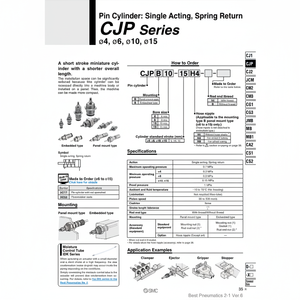 กระบอกนิวเมติก SMC CJPB15-5H6-B ชิ้นส่วนนิวเมติก - Product Image 1